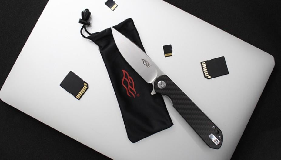 Нож складной Flipper Firebird карманный туристический 202 мм Black (FH41-CF) - фото 8