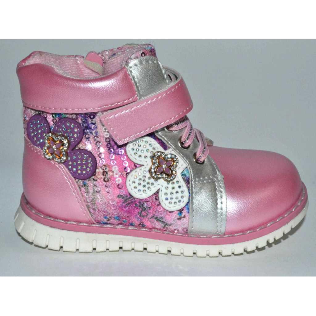 Ботинки демисезонные Y.TOP 1894-3 р. 22 13,8 см Pink - фото 8