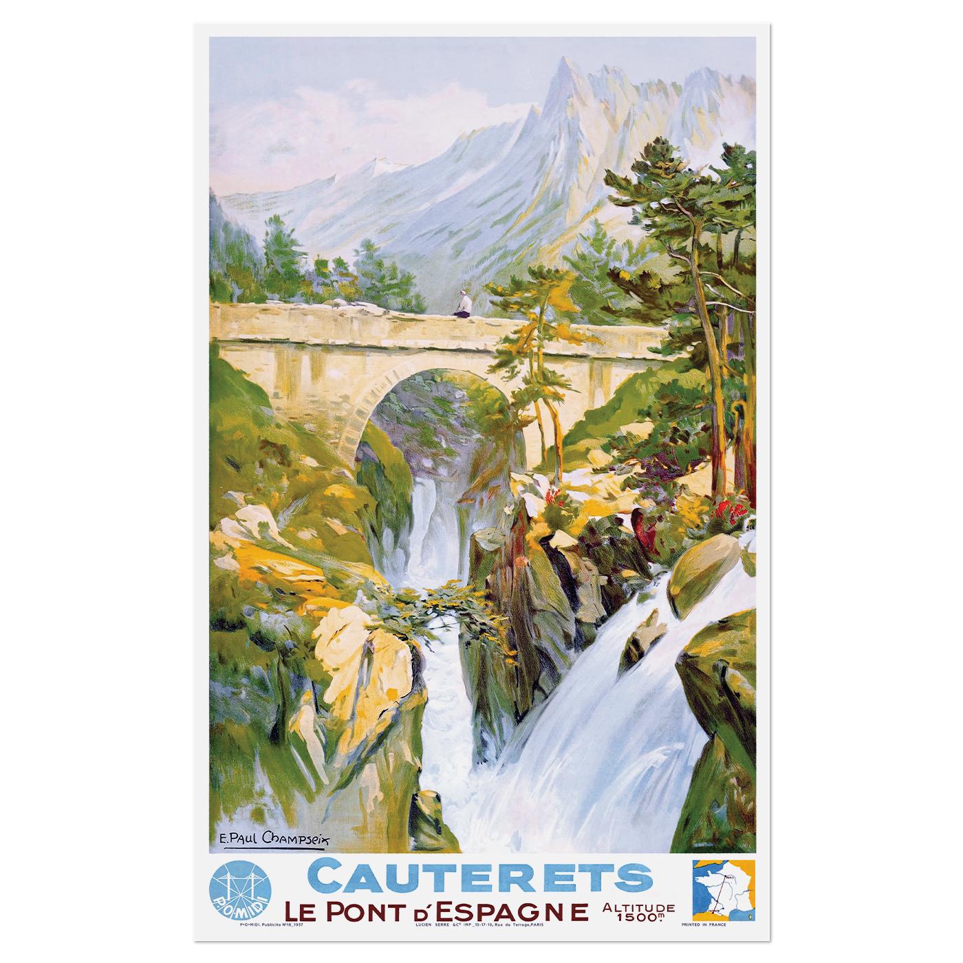 Плакат Котре 1937 Вінтаж Франція 54x86 см (0381)