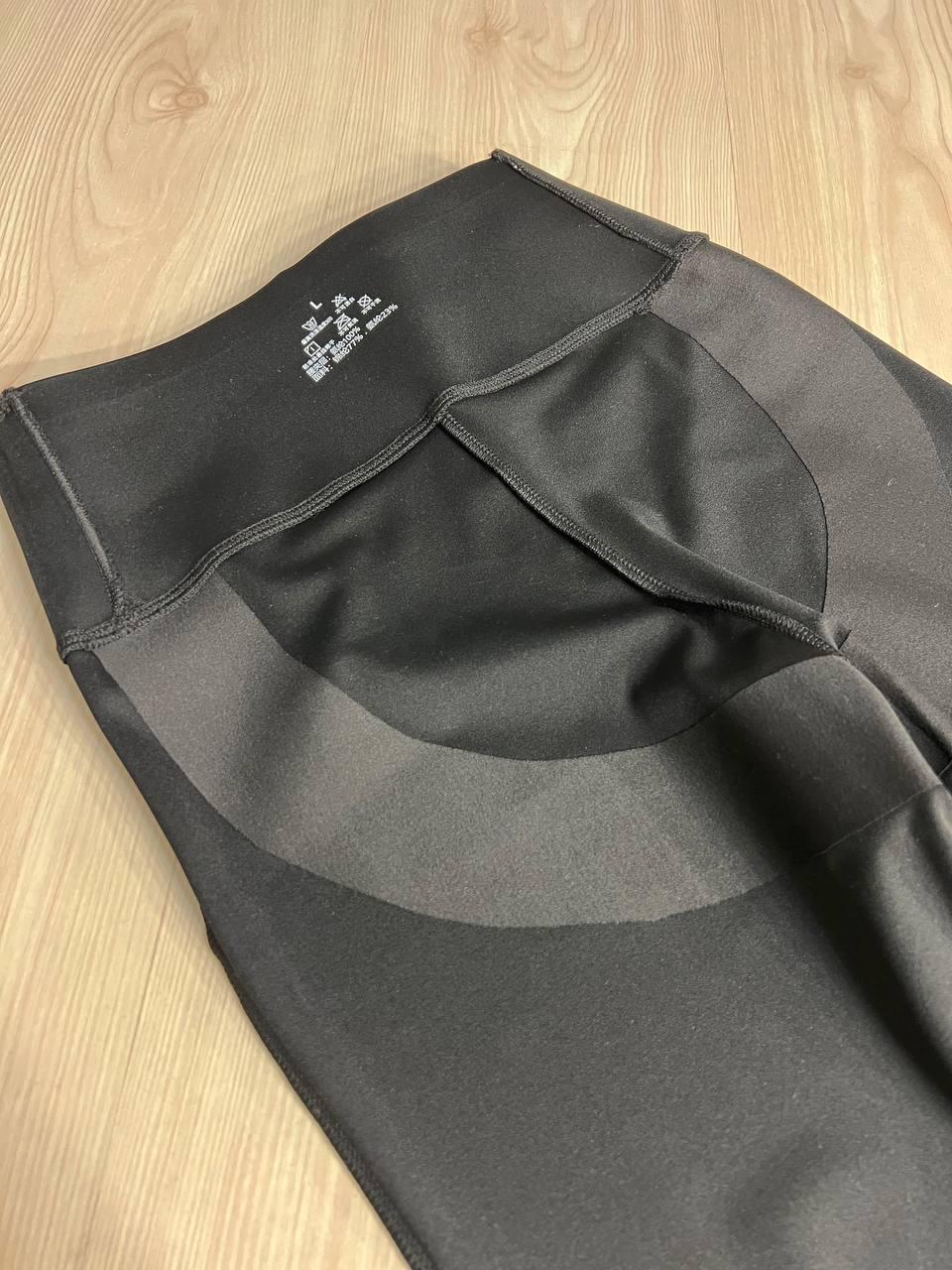 Лосини жіночі Immet 3317 кльош від коліна широкий пояс утяжка висока талія M Чорний (3706) - фото 6 Лосини жіночі Immet 3317 кльош від коліна широкий пояс утяжка висока талія M Чорний (3706) - фото 6