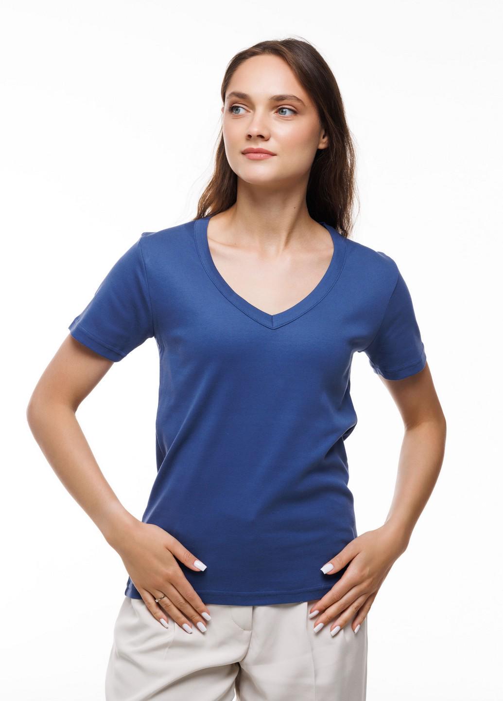 Футболка женская Наталюкс 3XL Джинсовый (2223698391771)