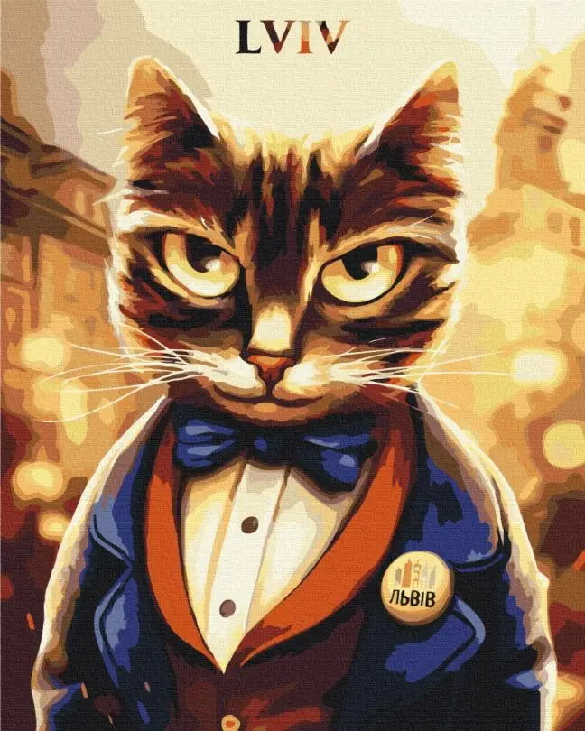 Картина по номерам Brushme Котик Мэр 40x50 см (BSM-B53424)