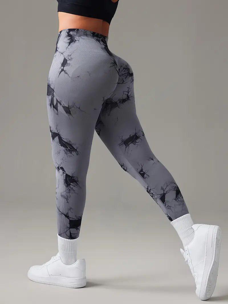 Лосины женские Marble большого размера пуш ап мраморные батал Plus Size XXL Серый (70150/XXL) - фото 6 Лосины женские Marble большого размера пуш ап мраморные батал Plus Size XXL Серый (70150/XXL) - фото 6