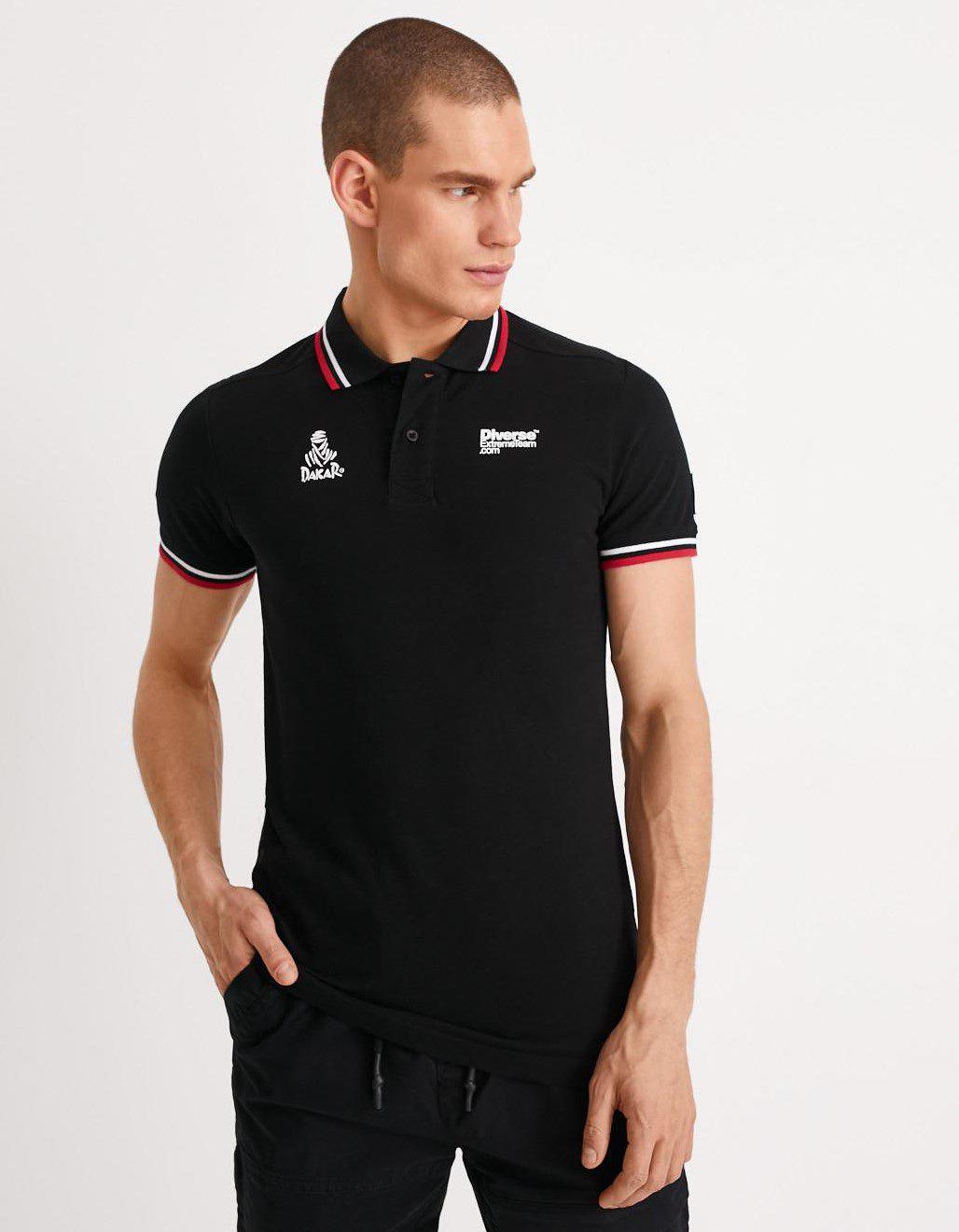 Футболка поло чоловіча Diverse DEXT DKR P 05 L Чорний (5902598539496)