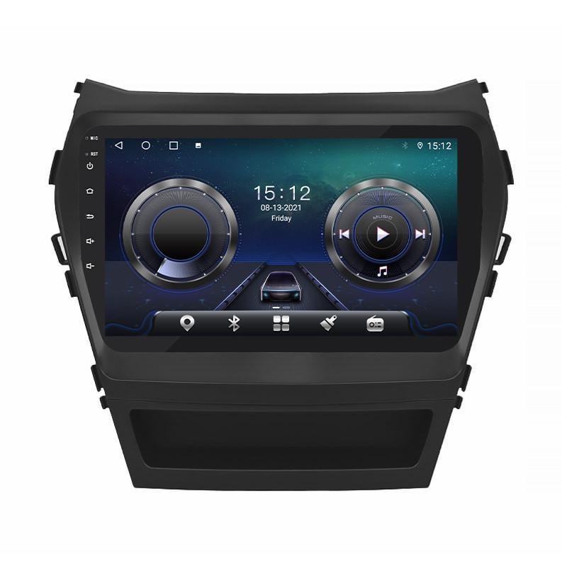 Автомагнитола штатная Lesko для Hyundai Santa Fe III рестайлинг 2015-2018 9" 4/32Gb 4G Wi-Fi GPS Top MOB