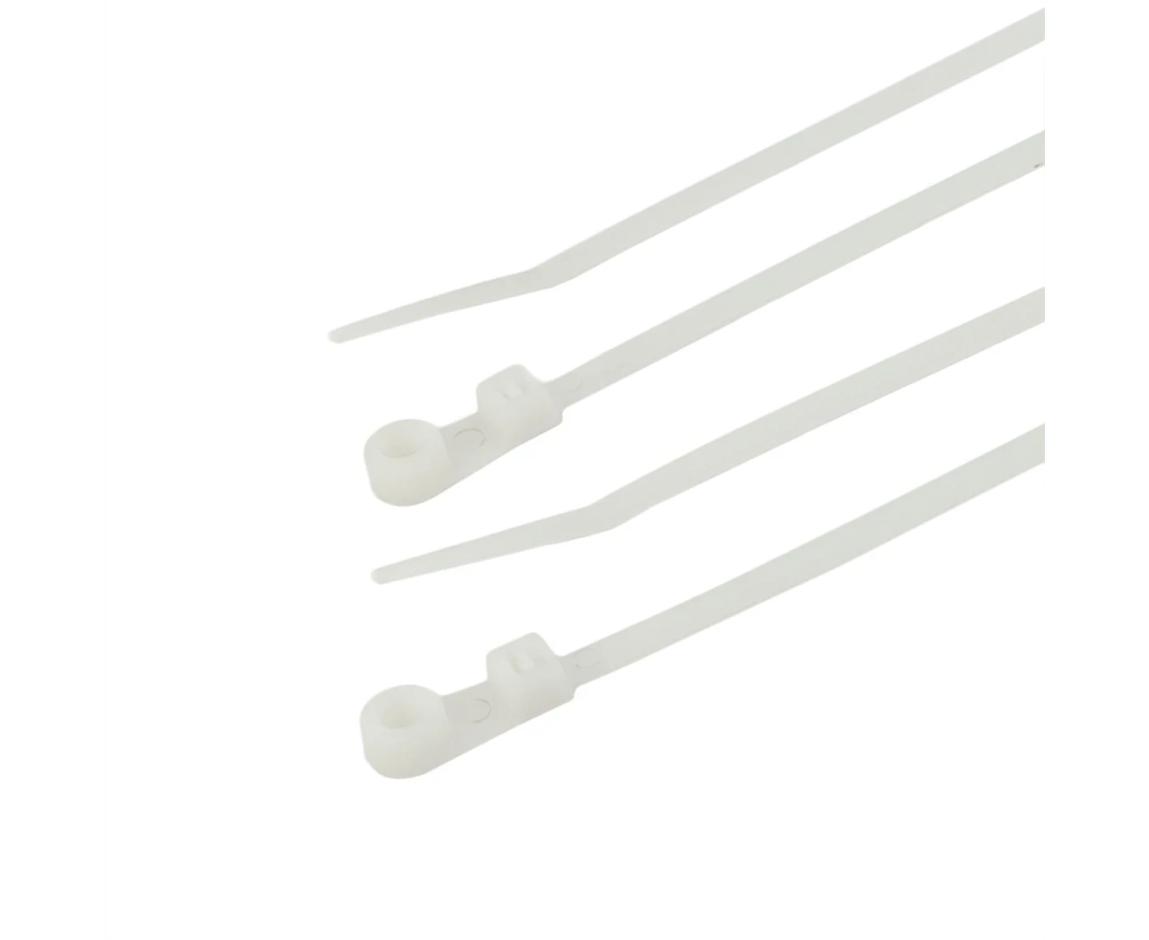 Стяжка для кабеля с монтажным кольцом 3,6х150 мм Белый (2412847871) - фото 6 Стяжка для кабеля с монтажным кольцом 3,6х150 мм Белый (2412847871) - фото 6