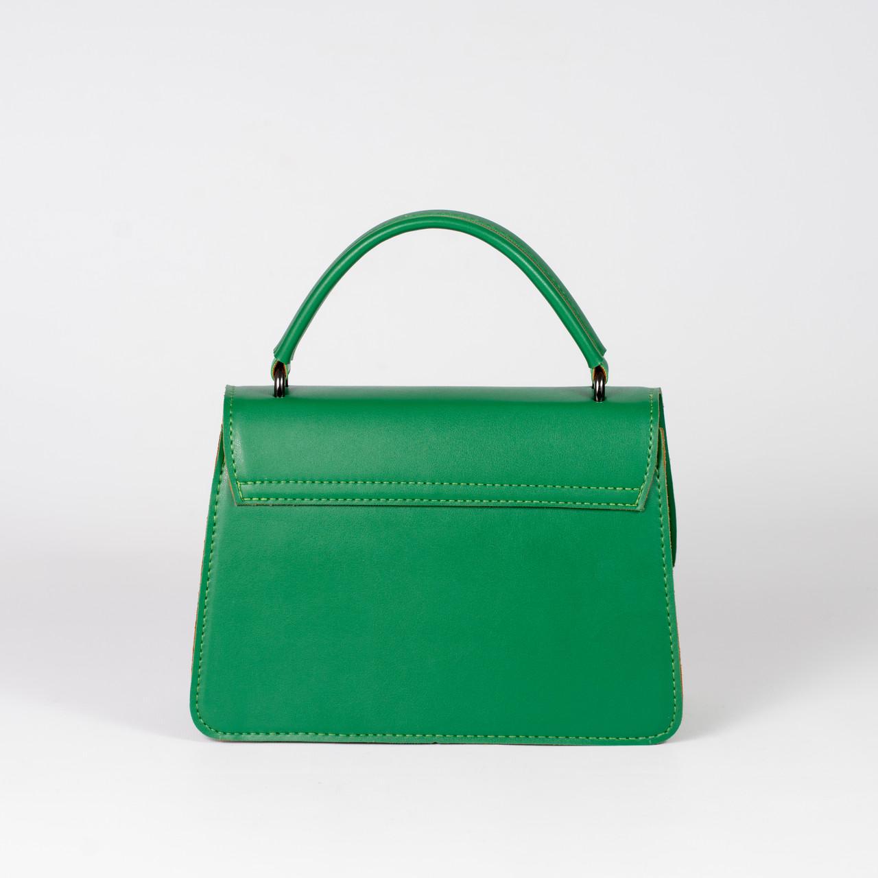 Сумка женская кросс-боди XENIA № 18-24 Зеленый - фото 3