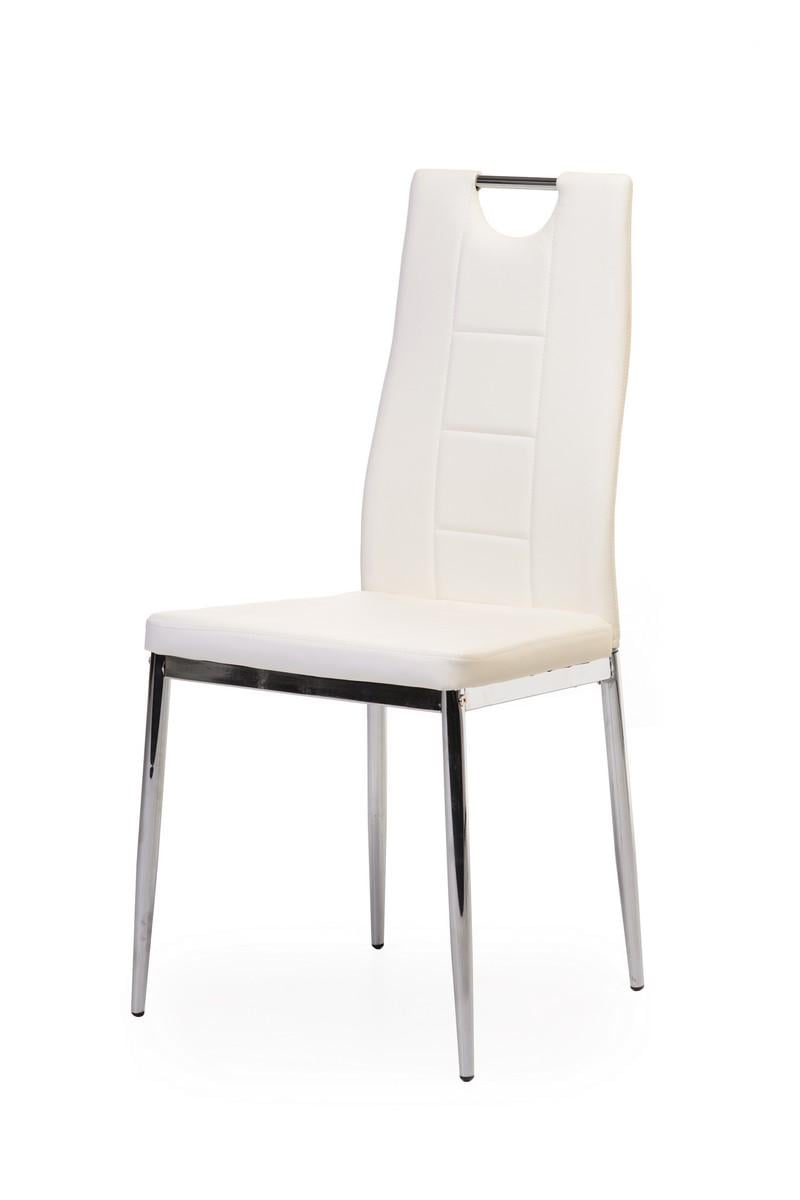 Стул обеденный Ветро Мебель N-67 975х440х500 искусственная кожа/сталь Серебристый/Белый Стул обеденный Ветро Мебель N-67 975х440х500 искусственная кожа/сталь Серебристый/Белый