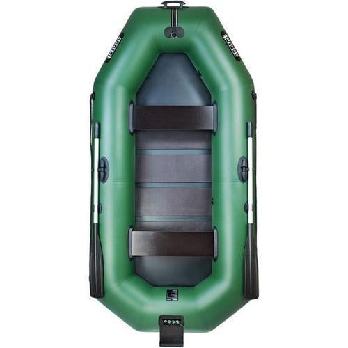 Надувная лодка Ладья ЛТ-290БСТ ПВХ 3-х местная/гребная с транцем/реечное дно/привальный брус