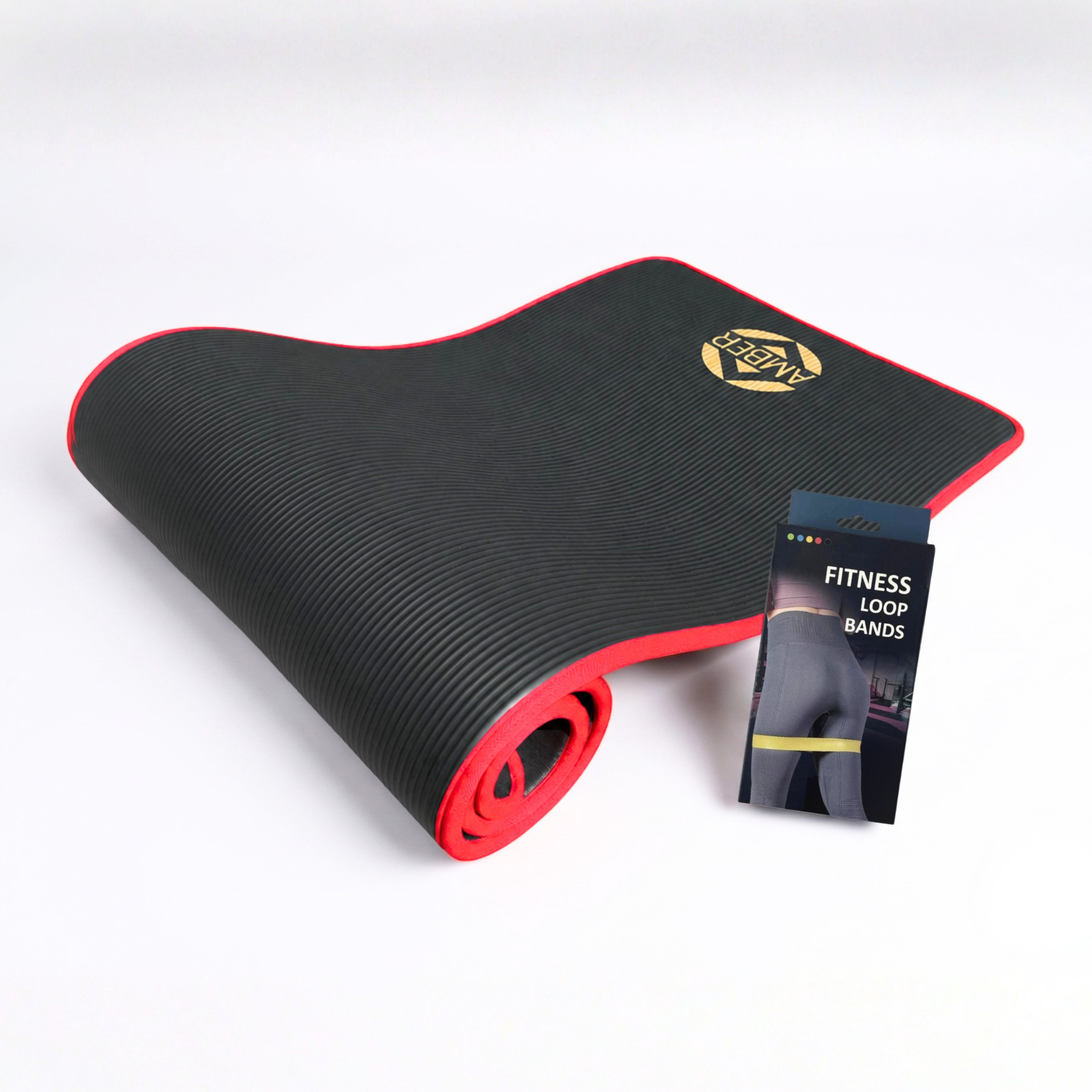 Набор для пилатеса Amber Urban Fit коврик 15 мм и фитнес-резинки (set-UFb) Набор для пилатеса Amber Urban Fit коврик 15 мм и фитнес-резинки (set-UFb)