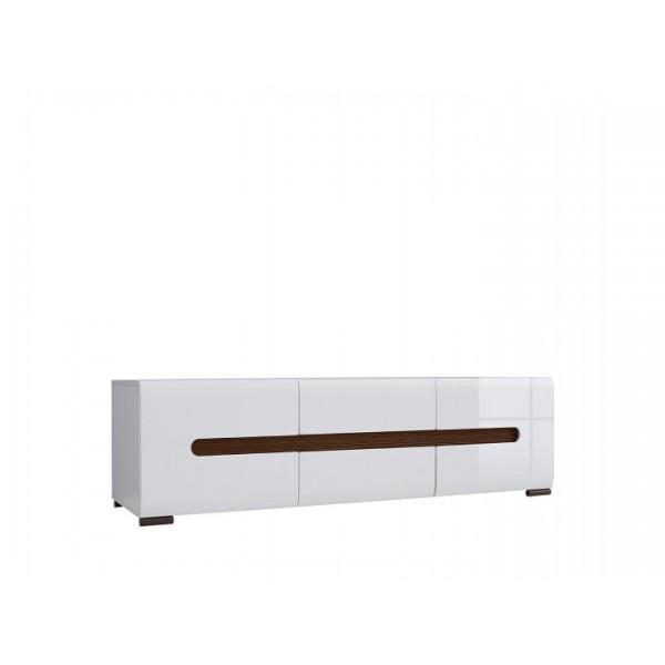 Тумба под ТВ Gerbor Ацтека RTV2D2S /4/15 из ДСП и МДФ 430х470х1500 мм Белый (5390)