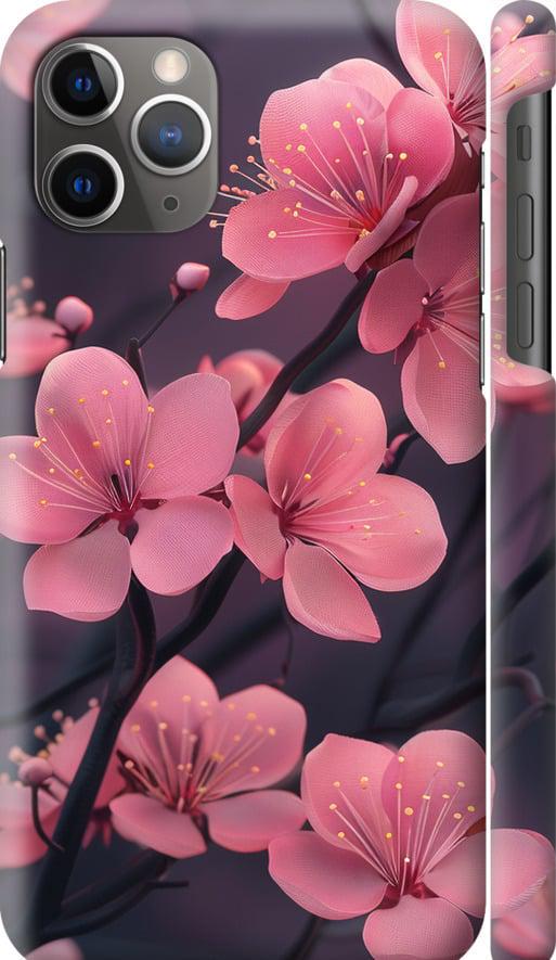Чехол на iPhone 11 Pro Max Пурпурная сакура (6075c-1723-42517)