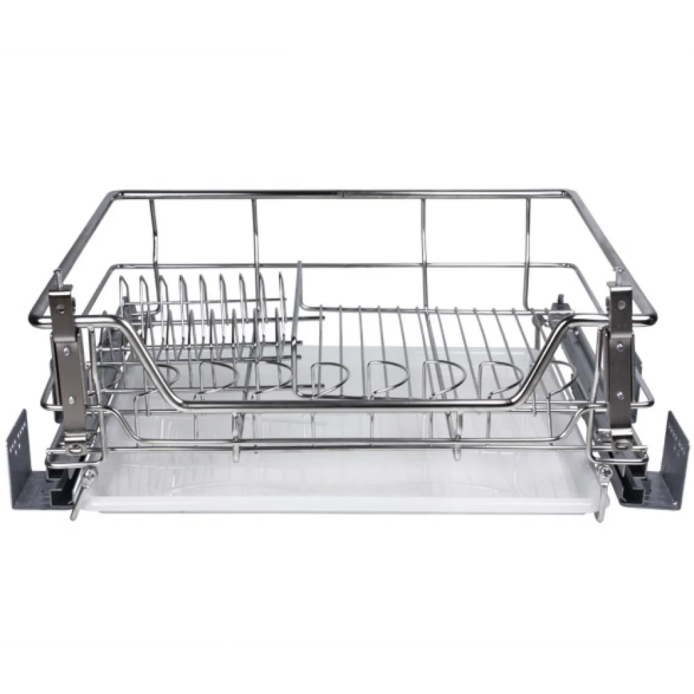 Кошик-сушка Muller для посуду з доводчиком габарит корпусу 600 мм Нержавіюча сталь (SO0912)