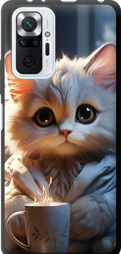 Чехол на Xiaomi Redmi Note 10 Pro White cat (5646b-2297-42517) Чехол на Xiaomi Redmi Note 10 Pro White cat (5646b-2297-42517)