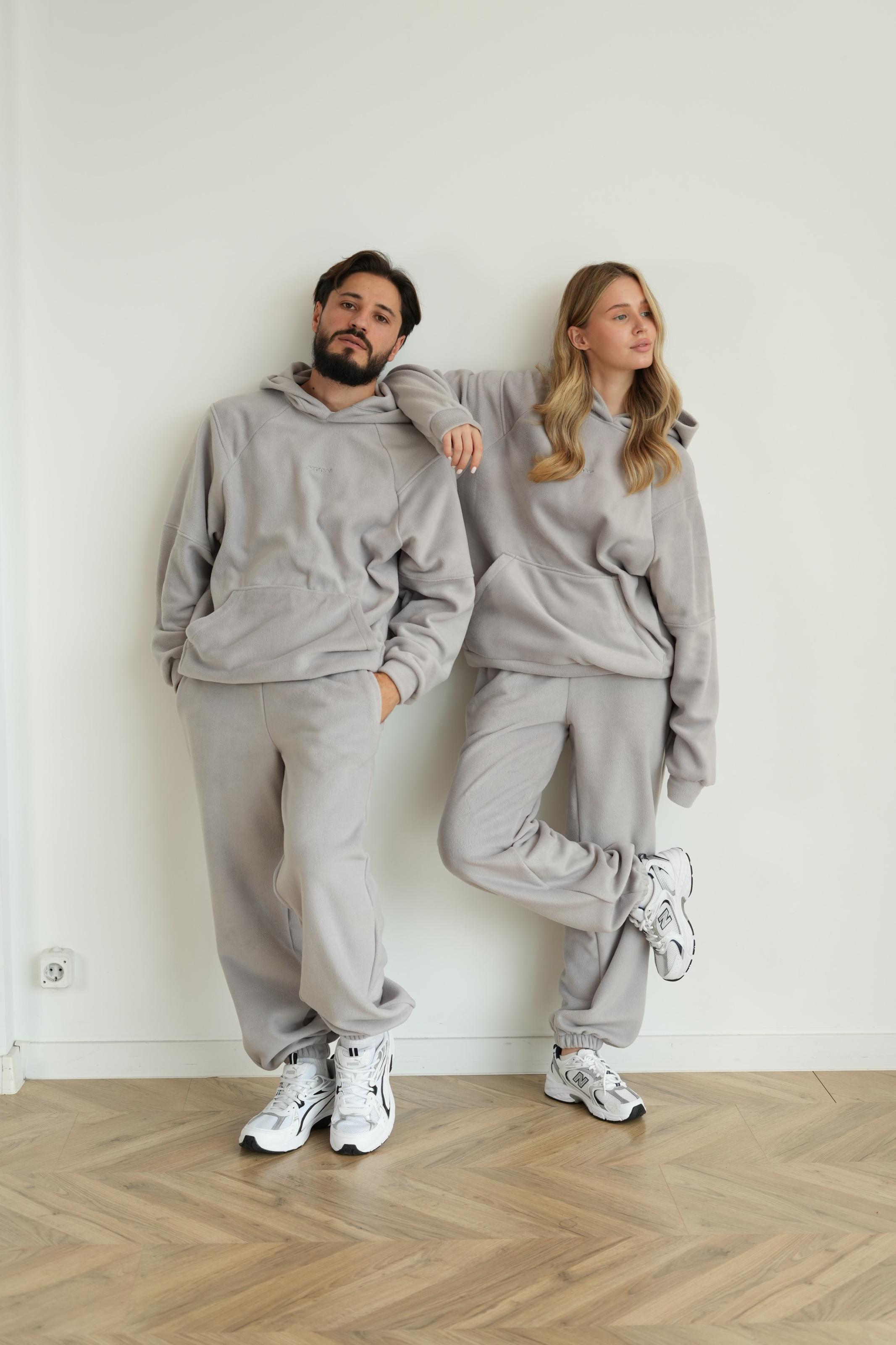 Костюм флісовий BASE S/M Світло-сірий (10204SM) - фото 5 Костюм флісовий BASE S/M Світло-сірий (10204SM) - фото 5