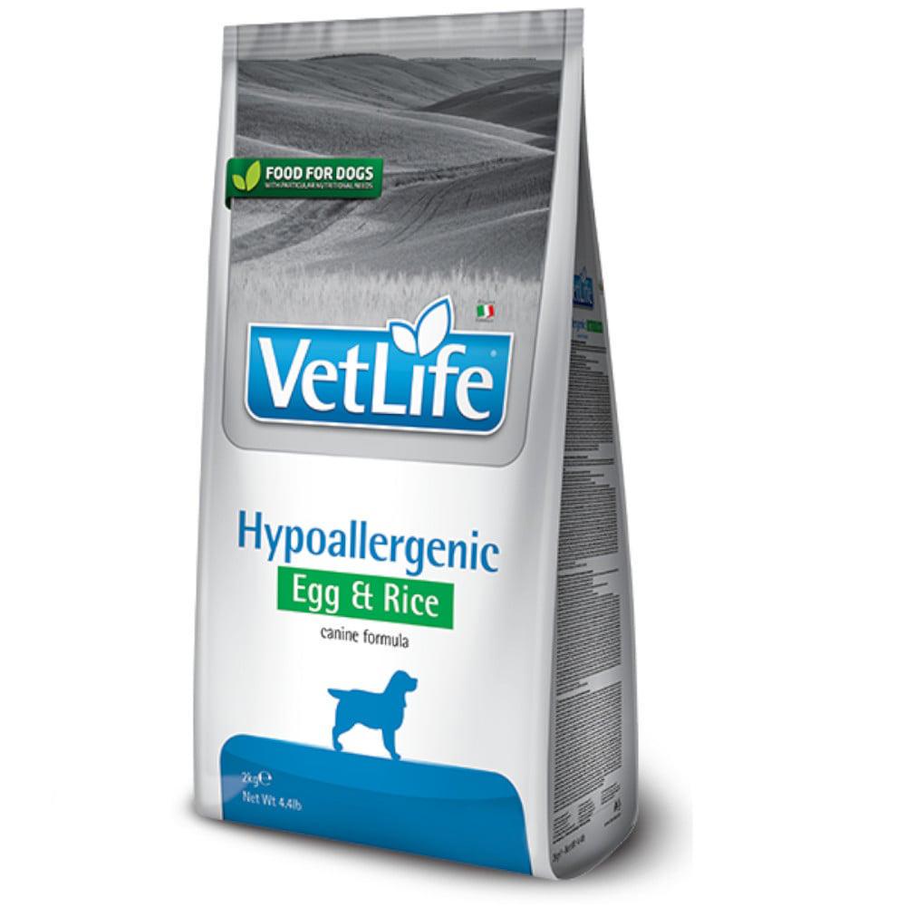 Корм для собак сухой Farmina Vet Life Hypoallergenic EGG & RICE диетическое питание при пищевой аллергии 2 кг