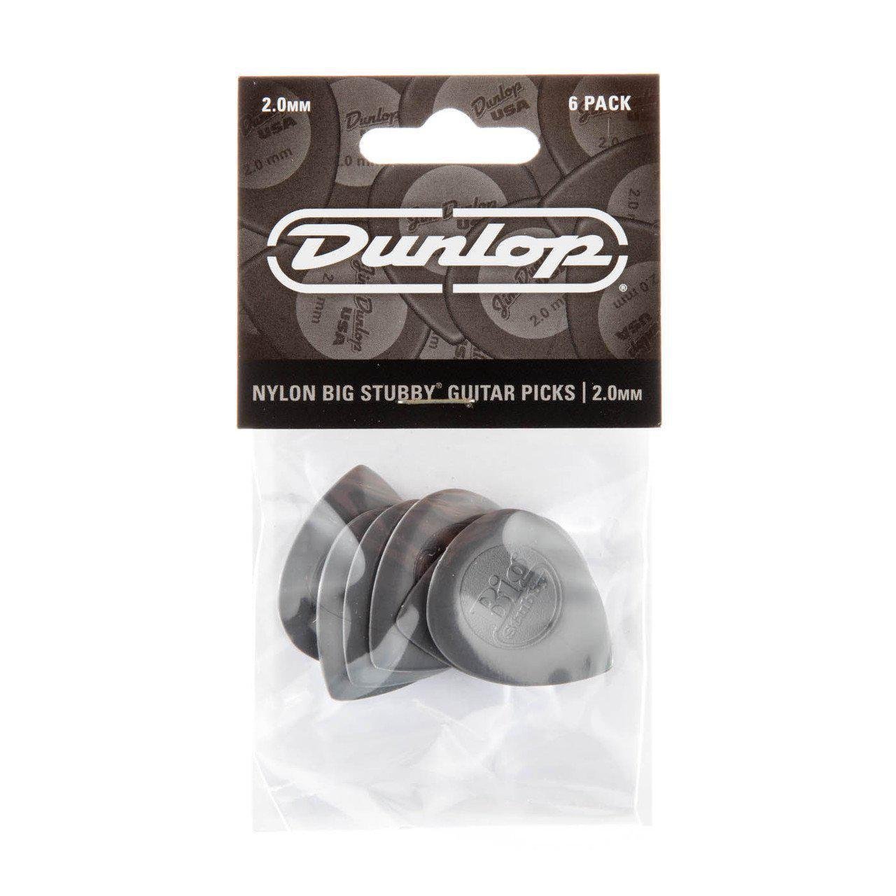 Медіатор Dunlop 445P2.0 Nylon Big Stubby 2,0 мм 6 шт. (125350) - фото 4