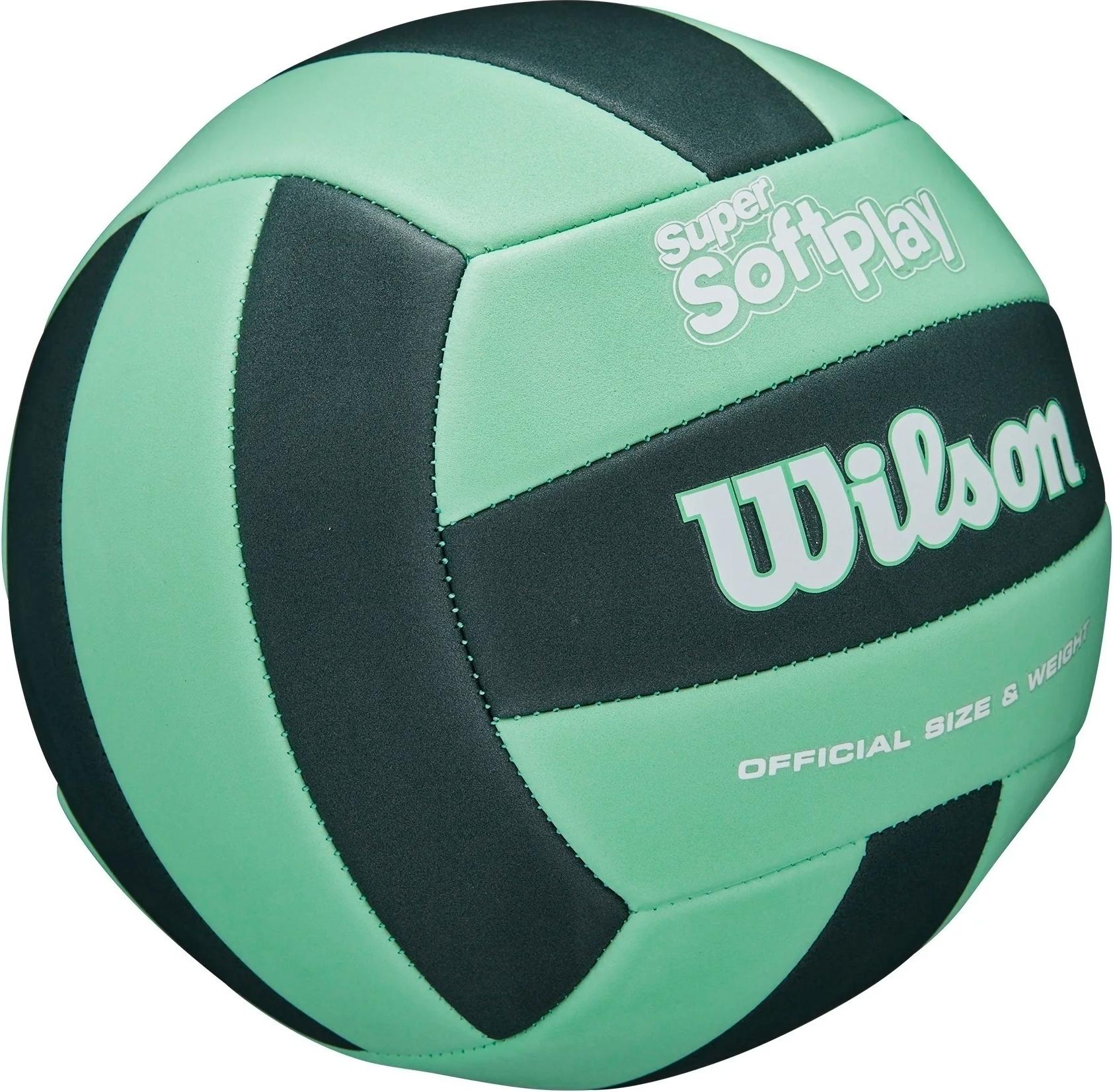 Волейбольний м'яч Wilson SUPER SOFT PLAY р. 5 Темно-зелений (WV4006003XBOF) - фото 2