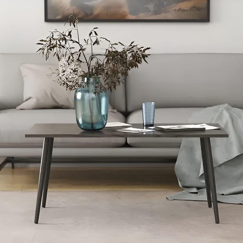 Стіл журнальний Ferrum-decor Монтана метал/ДСП 16 мм 650x45x100x50 Чорний/Сосна Кембра (FRD-106712)