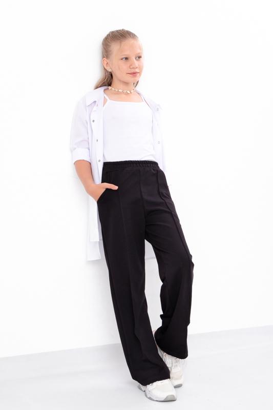 Штани-палаццо для дівчинки Носи Своє 134 см Чорний (6437-057) Штани-палаццо для дівчинки Носи Своє 134 см Чорний (6437-057)