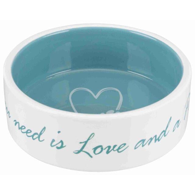 Миска керамическая Trixie Pet's Home 0,3 л Кремовый/Петроль (TX-25050)