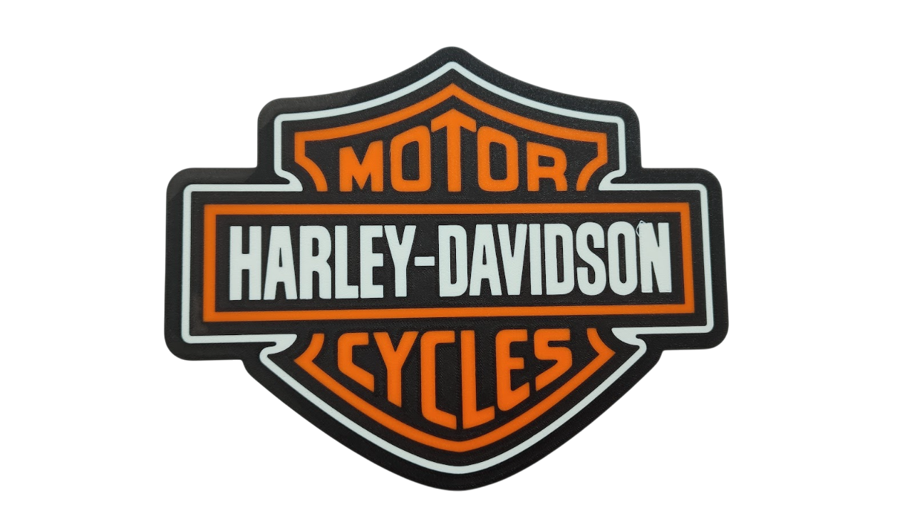 Табличка топпер логотип Harley-Davidson пластик 25х20 см (654)