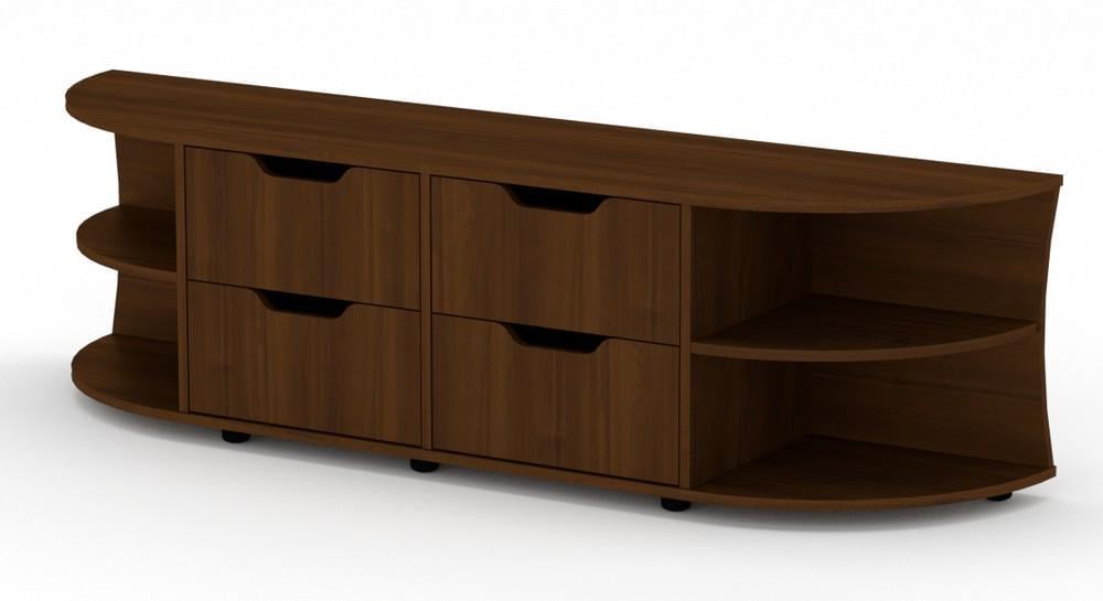 Тумба под телевизор МеблиКо Одесса 170х40х48 см Орех (k-1012-7) - фото 1 Тумба под телевизор МеблиКо Одесса 170х40х48 см Орех (k-1012-7) - фото 1