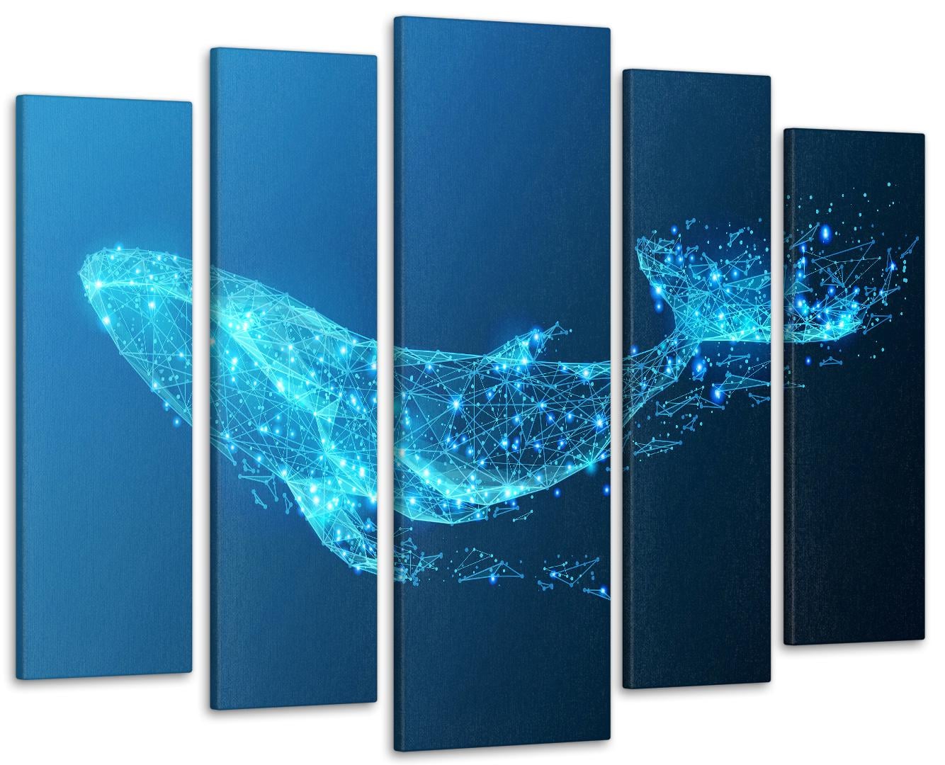 Картина модульна Абстракція Кит 105х150 см (Art-475_5)