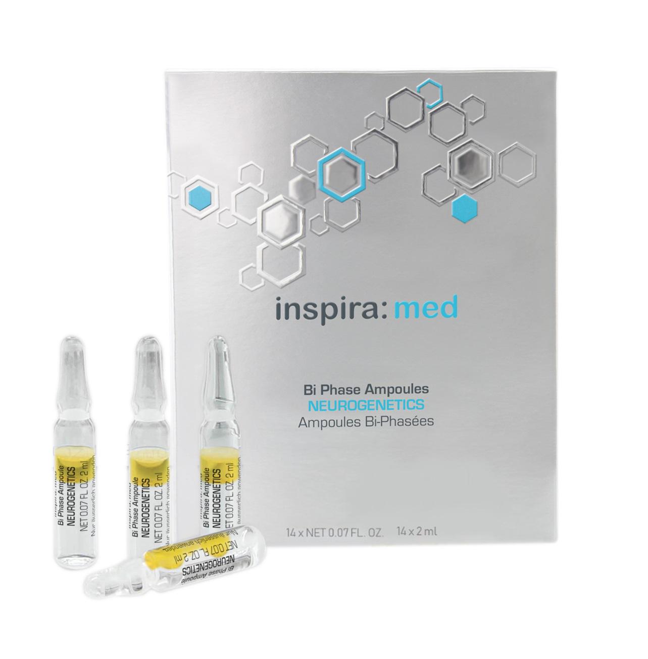Ампулы би-фазные Inspira:cosmetics Bi-Phase Ampoules Neurogenetics Med против нейродермита 14 шт. 2 мл (4251059310435)
