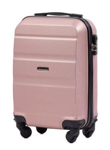 Чемодан пластиковый Wings AT01 XS мини на 4 колесах Розовое золото (CEKRBWIAT01XS4RZZ)