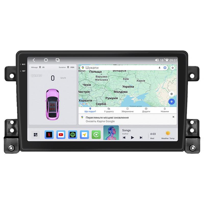 Автомагнитола штатная Lesko 4G/QLED/CarPlay/360°/GPS/Wi-Fi для Suzuki Grand Vitara III 2005-2008 4/64Gb 9" (2315009151)
