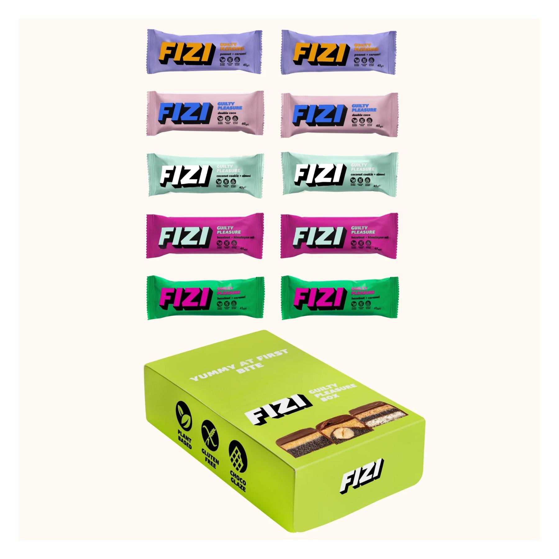 Спортивний батончик FIZI Guilty Pleasure Box 10x45 г (2022-10-0936)