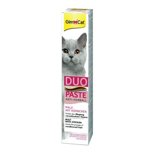 Ласощі для котів GimCat Duo Paste Anti-hairboll 50 г курка та мальт