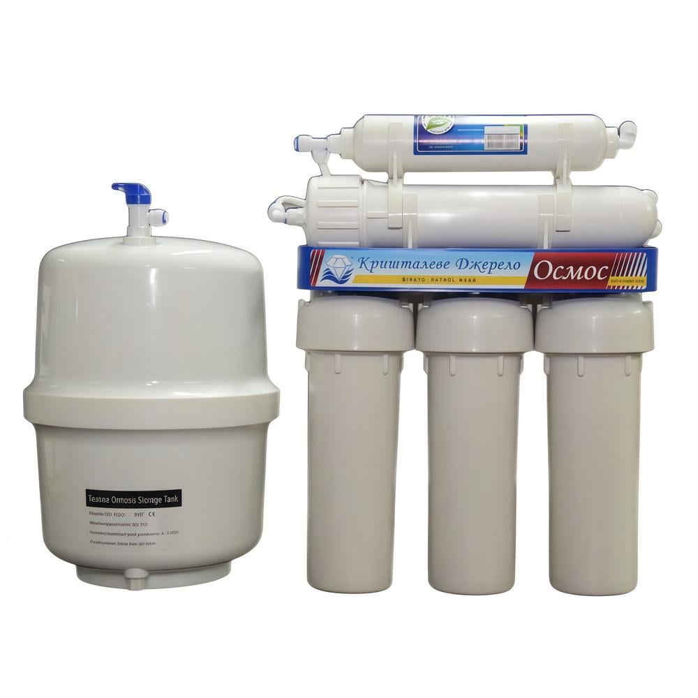 Фільтр зворотного осмосу під мийку Кришталеве Джерело з мембраною 75 GPD