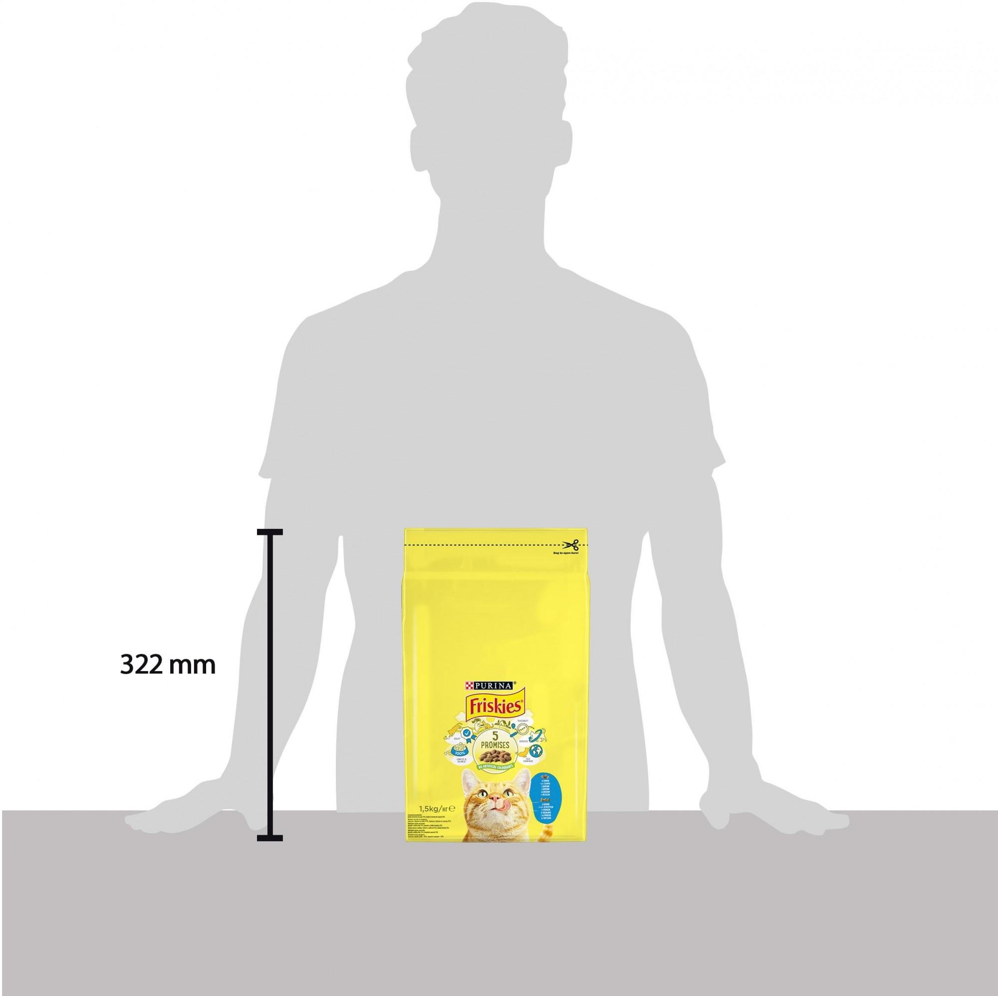 Сухий корм для котів Purina Friskies з лососем та овочами 1,5 кг (7613033923562) - фото 4 Сухий корм для котів Purina Friskies з лососем та овочами 1,5 кг (7613033923562) - фото 4