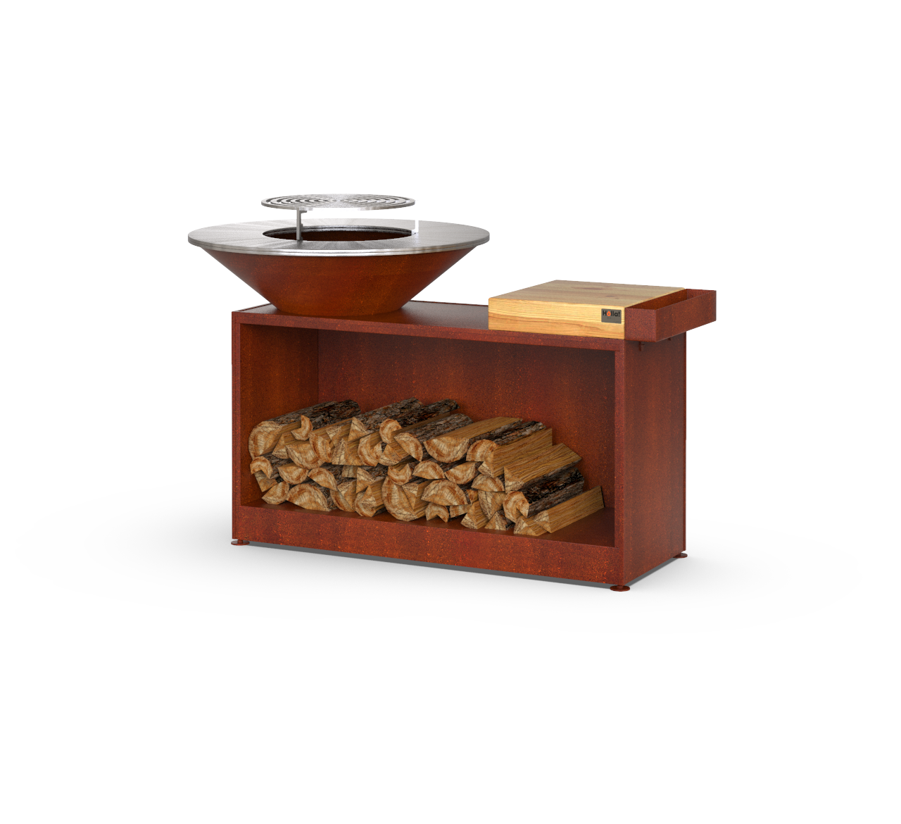 Гриль-мангал барбекю Smoke House Holla Grill Rust Wide (600001) - фото 2 Гриль-мангал барбекю Smoke House Holla Grill Rust Wide (600001) - фото 2