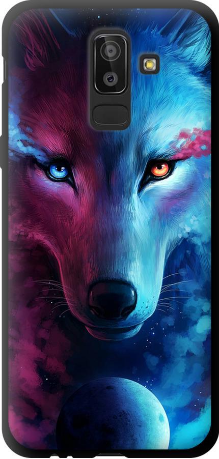 Чехол на Samsung Galaxy J8 2018 Арт-волк (3999b-1511-42517)