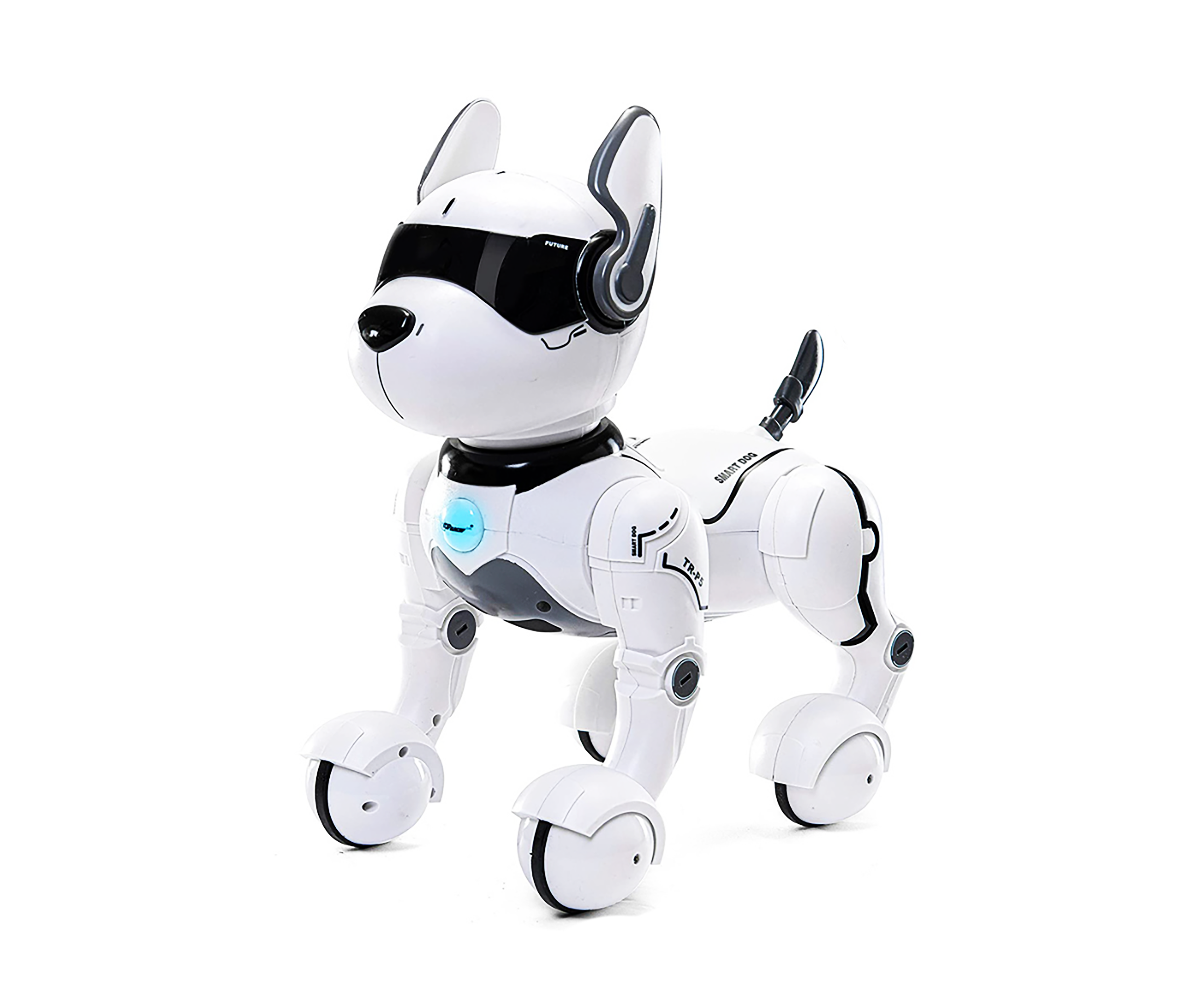 Интерактивная игрушка SUNROZ Telecontrol Leidy Dog робот-собака управления голосом Белый (SUN4170)