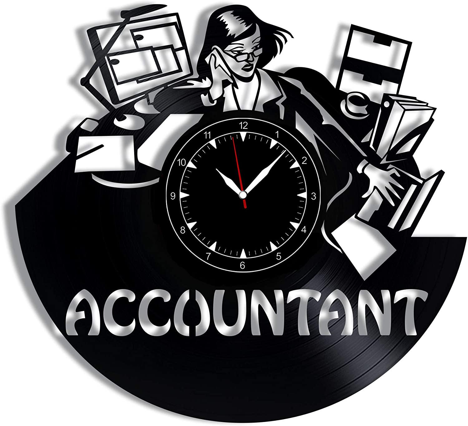 Часы настенные Бухгалтер 2274 из виниловой пластинки