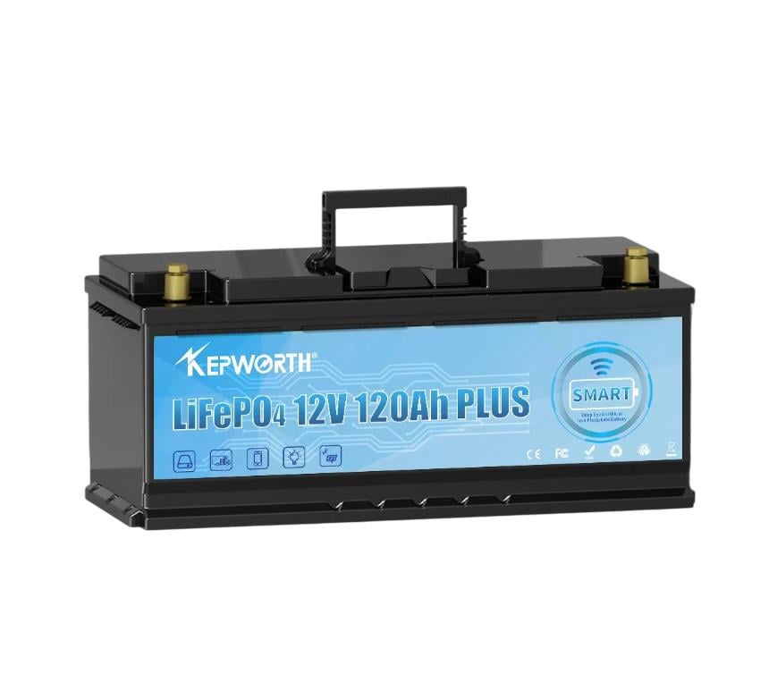 Аккумулятор Kepworth LiFePO4 12V 120Ah 1536W Smart Bluetooth с зарядным устройством (K12120999) Аккумулятор Kepworth LiFePO4 12V 120Ah 1536W Smart Bluetooth с зарядным устройством (K12120999)