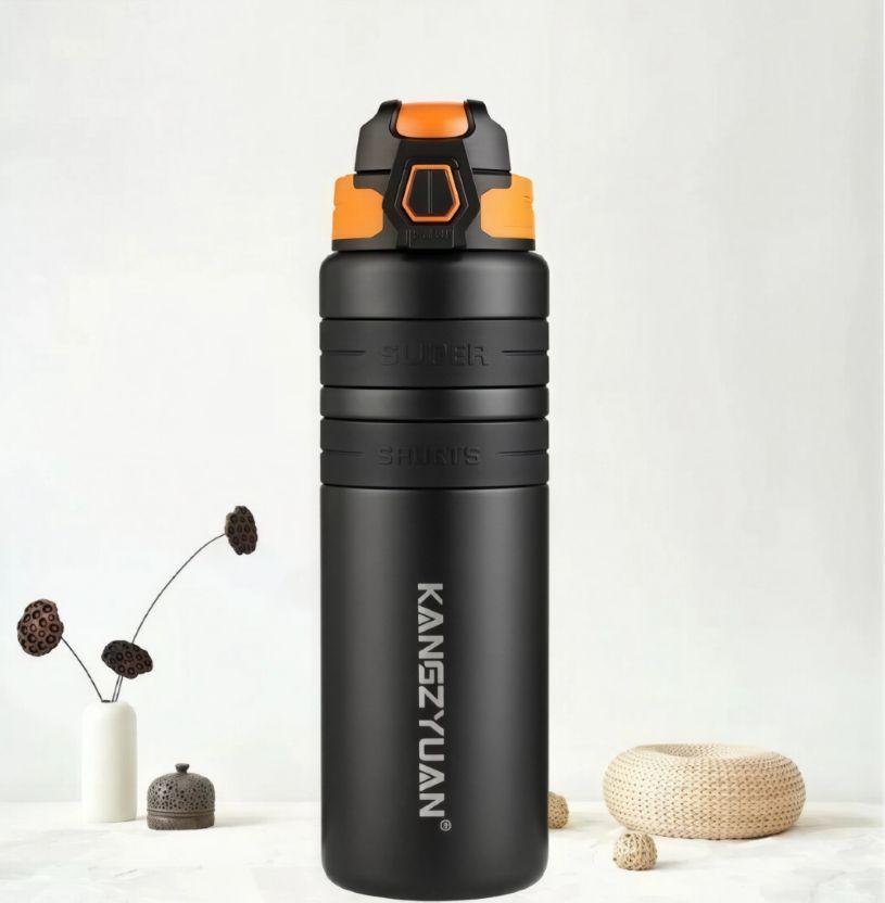 Термос бутылка из нержавеющей стали KANGZYUAN с двойной стенкой вакуумный 800 мл Черный (2466153598) - фото 10 Термос бутылка из нержавеющей стали KANGZYUAN с двойной стенкой вакуумный 800 мл Черный (2466153598) - фото 10