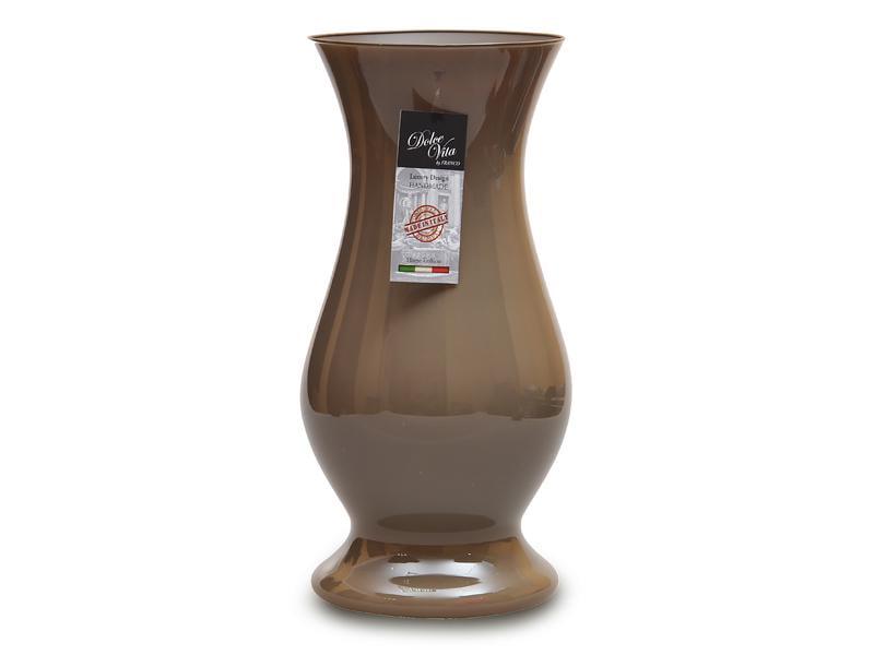 Настольная стеклянная ваза Franco Classico 40 см Песочный