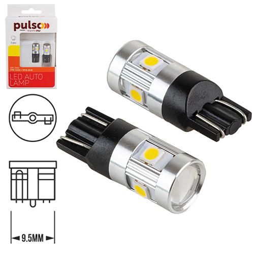 Светодиодные лампы PULSO W 5 W 6SMD 3030 LED 12-24 V 6000K 210Lm 2 шт. - фото 4