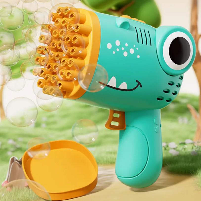 Генератор-пістолет мильних бульбашок Bubble Blaster на батарейках Блакитний (259) - фото 10 Генератор-пістолет мильних бульбашок Bubble Blaster на батарейках Блакитний (259) - фото 10