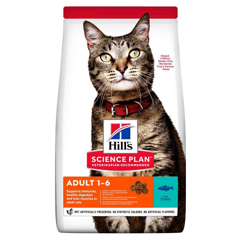 Корм сухий Hill's Science Plan для дорослих котів з тунцем 10 кг