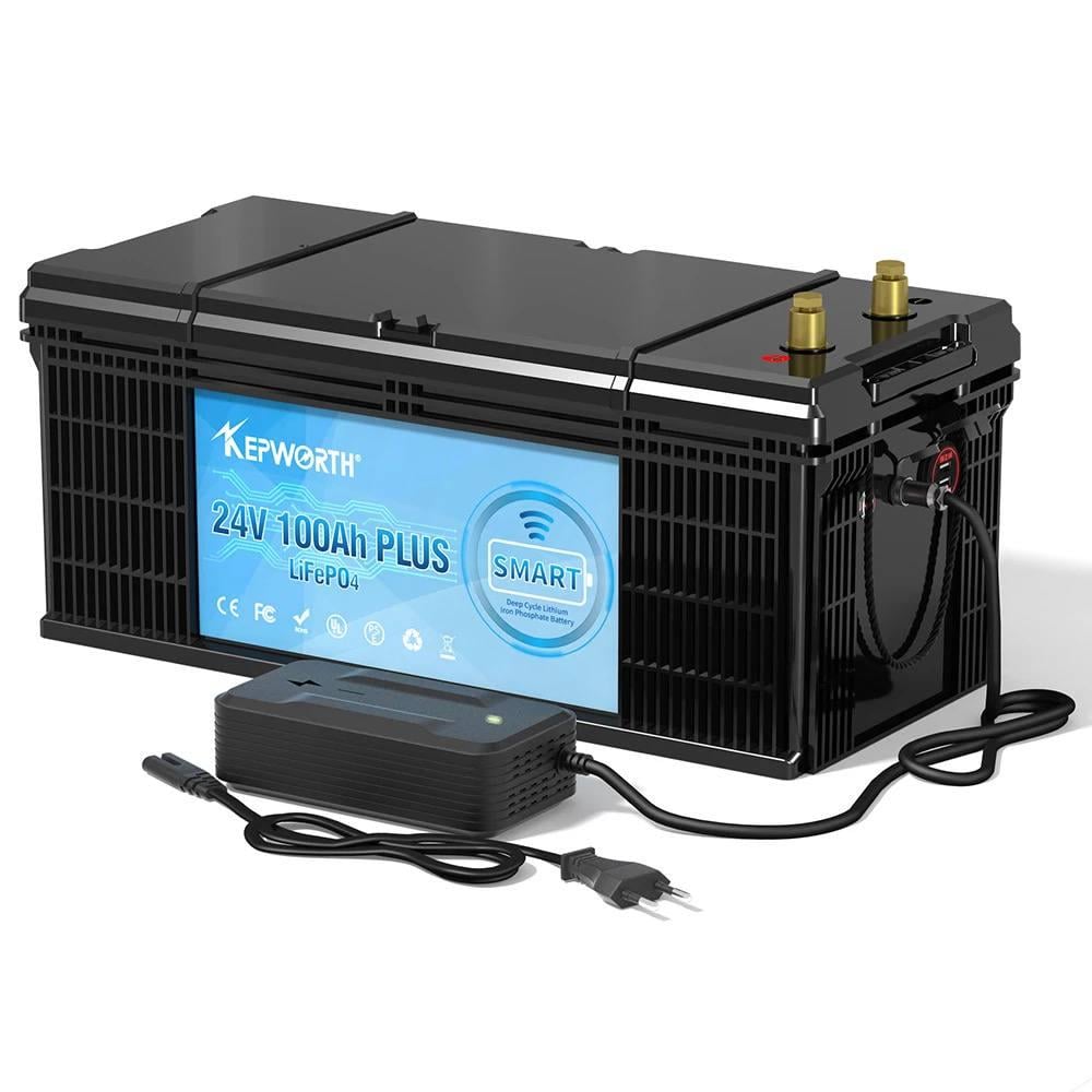 Аккумулятор для ИБП с Bluetooth Kepworth BMS LifePo4 100 Ah 24V 2560Wh (KW24100)