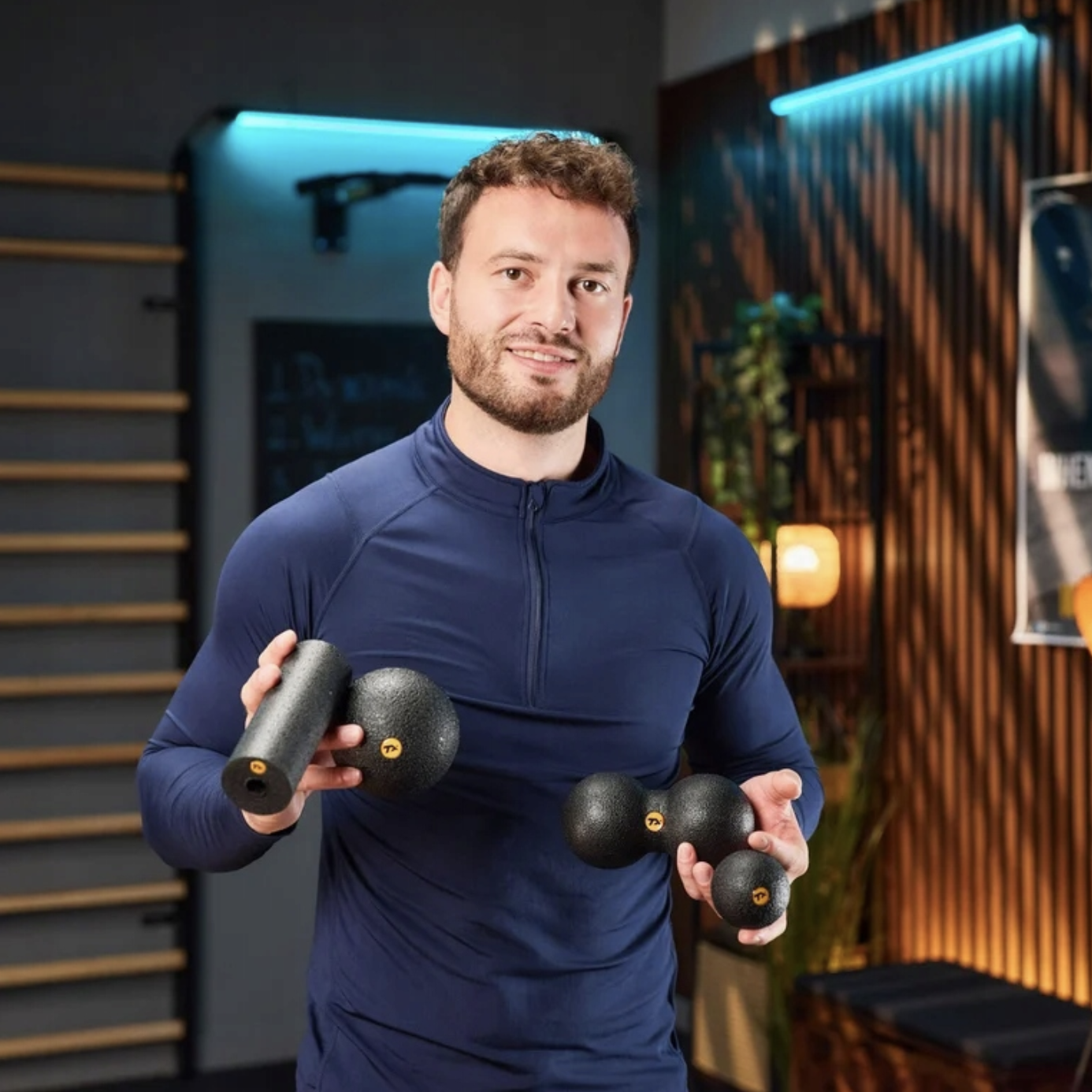 Набор массажеров для йоги и фитнеса Trex Sport TX-025EPS 4в1 Черный (4422) - фото 15