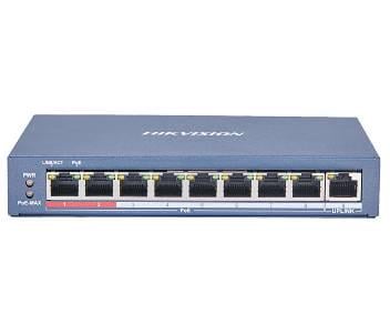 Комутатор POE Hikvision DS-3E0109P-E(C) 8 портів (43342)