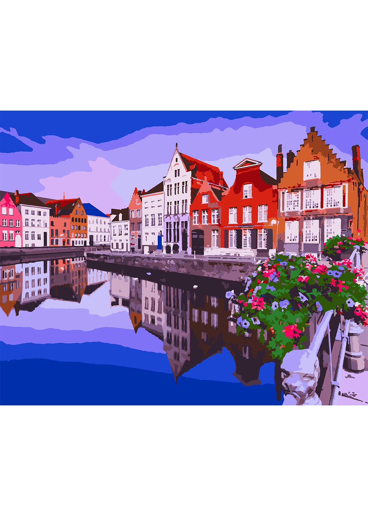 Картина по номерам Santi Солнечный Амстердам 40х50 см (954736)