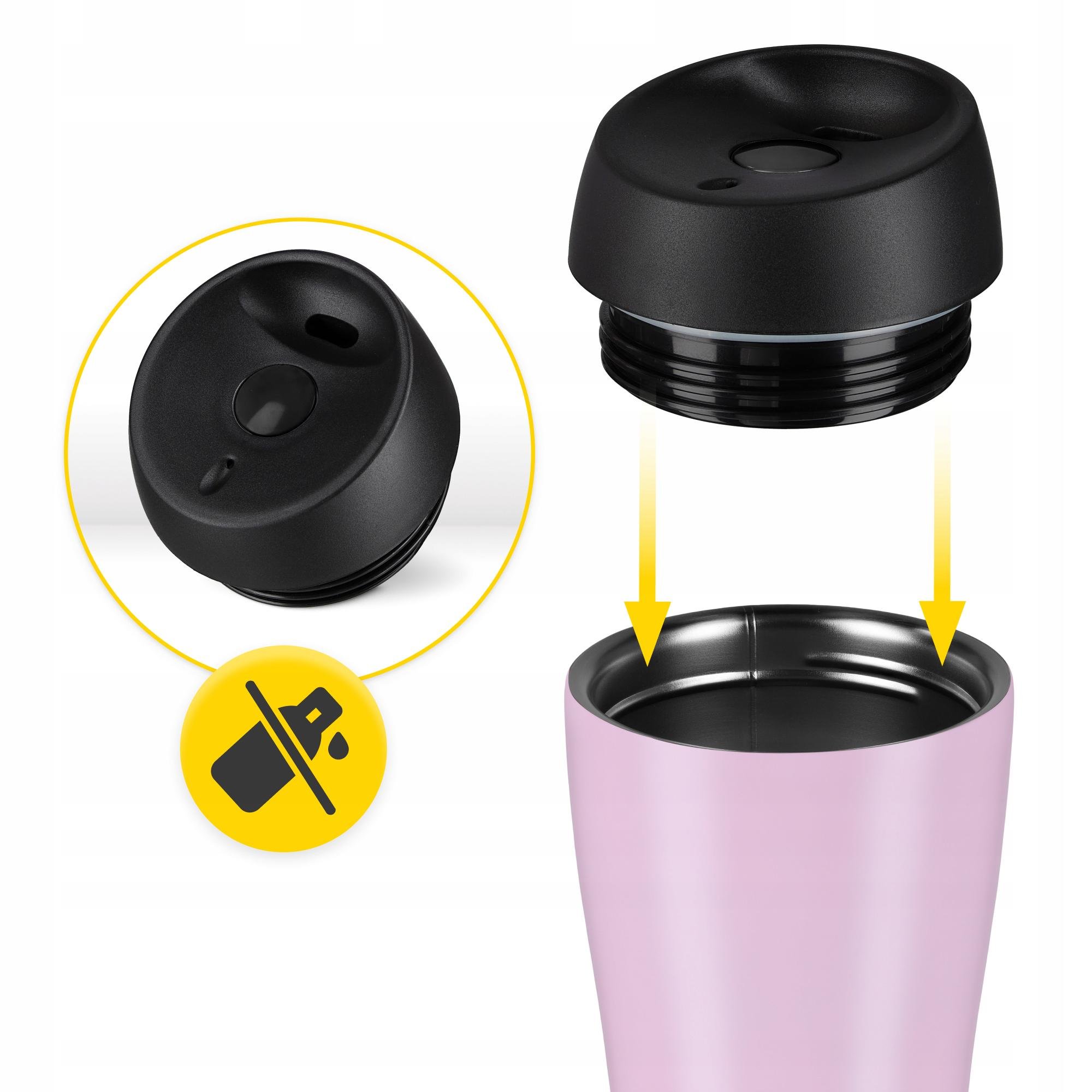 Термокружка Mountain Goat Travel 0,38 л Pink (P-5905973406925) - фото 5